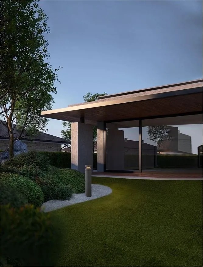 Stalp LED iluminat exterior din beton IP65 NAVY H-99,5cm