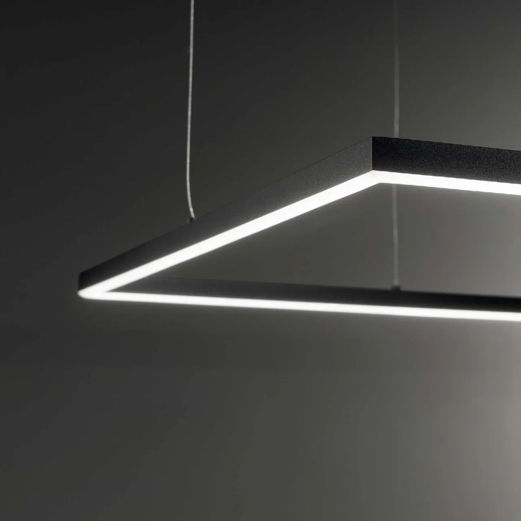 Lustra LED design modern geometric ORACLE SLIM SP D050 SQUARE 3000K ON-OFF WH