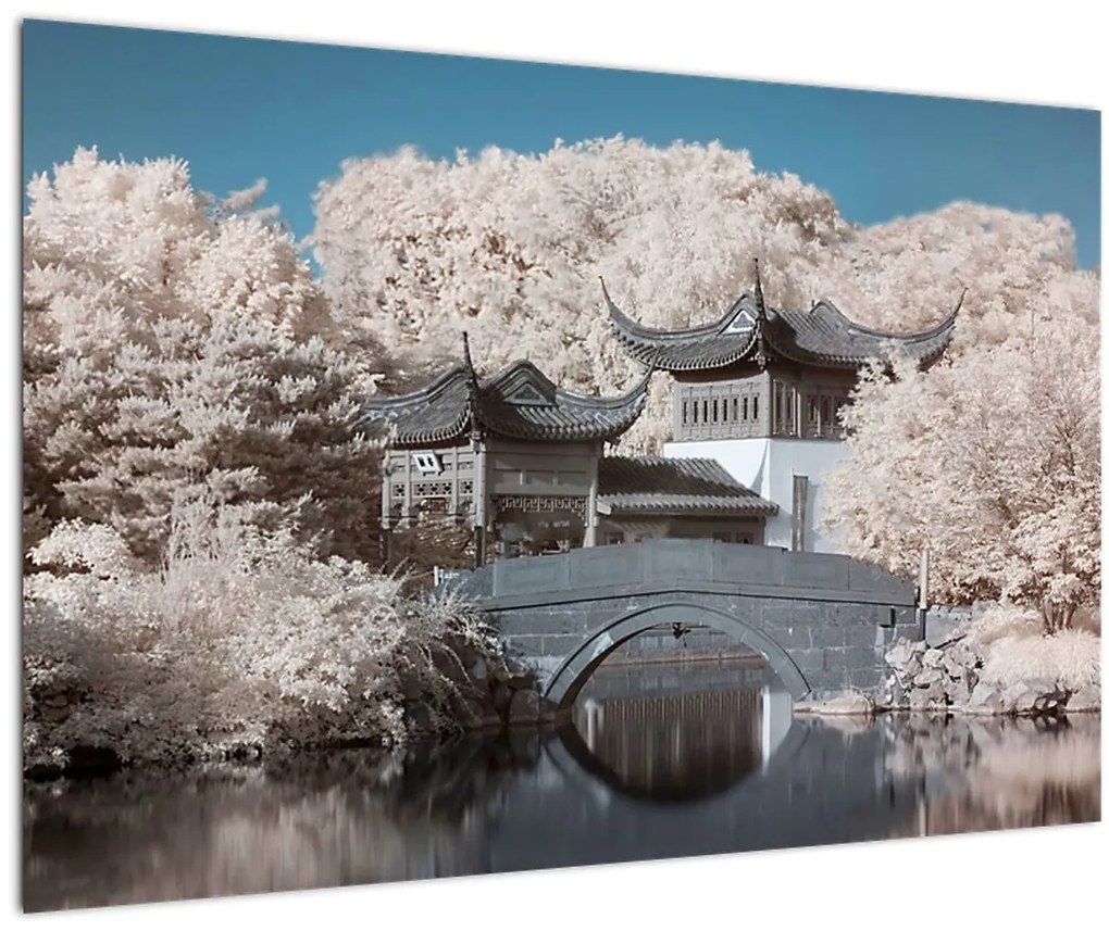 Tablou - pomi înfloriți în Asia (90x60 cm)