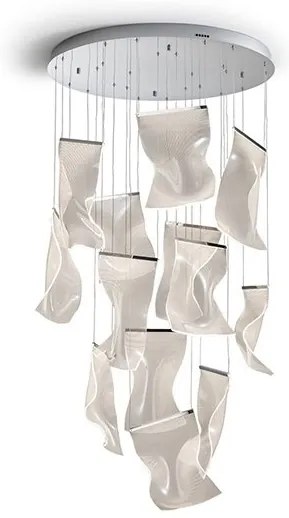 Lustra LED suspendata design ultra-modern Velos 13L crom