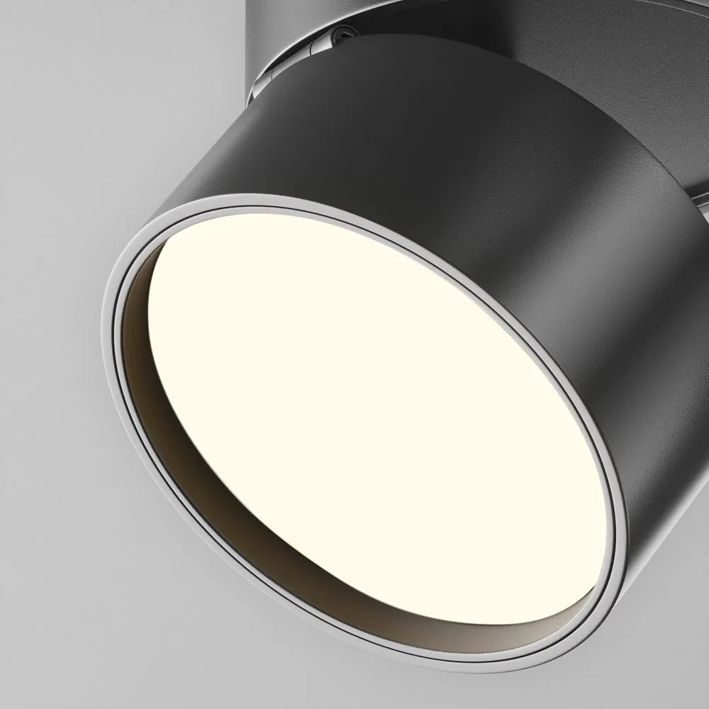 Spot LED aplicat directionabil Onda negru 3000K