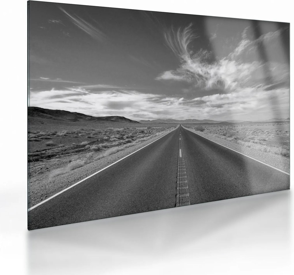Tablou pe sticlă cu autostrada (70x50 cm)