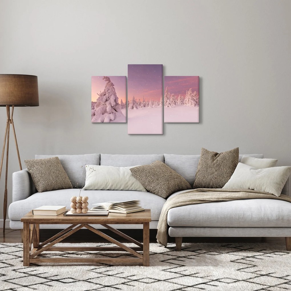 Tablou - Copaci sub așternut de zăpadă (90x60 cm)