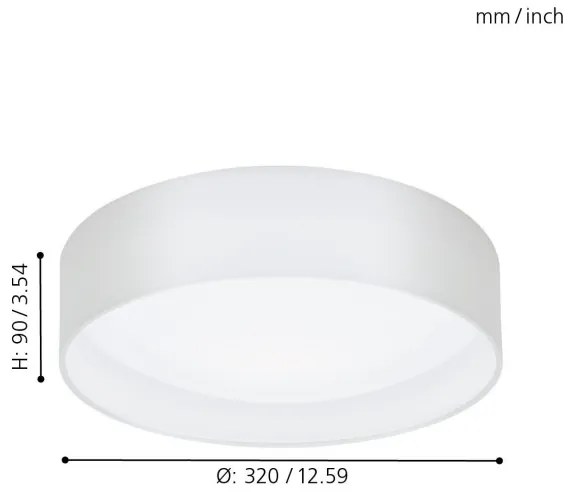 Eglo 31588 - Plafonieră LED PASTERI LED/11W/230V