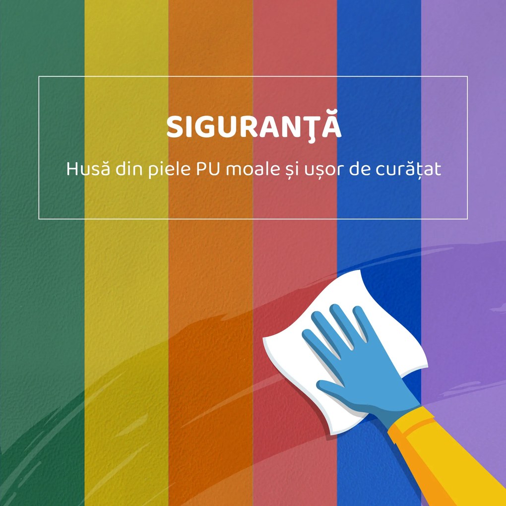 HOMCOM Set de Construcții Moi pentru Copii de 1-3 Ani cu 11 Forme, în PU și EPE, Culori Variate | Aosom Romania