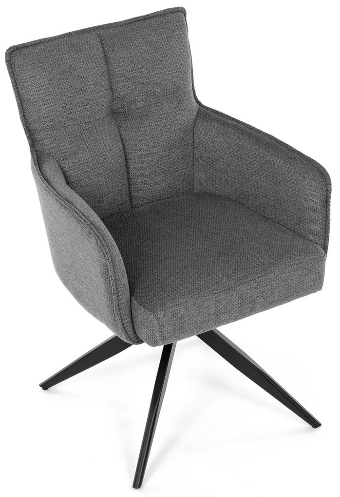 Set de scaune de sufragerie cu mecanism deîntoarcere DCH-P3170 GREY2, 2 buc.