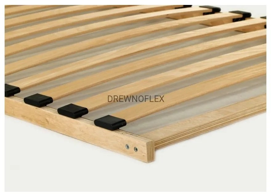 Pat supraetajat din lemn de pin în formă de căsuță 90x200 cm Mila DMS - Adeko