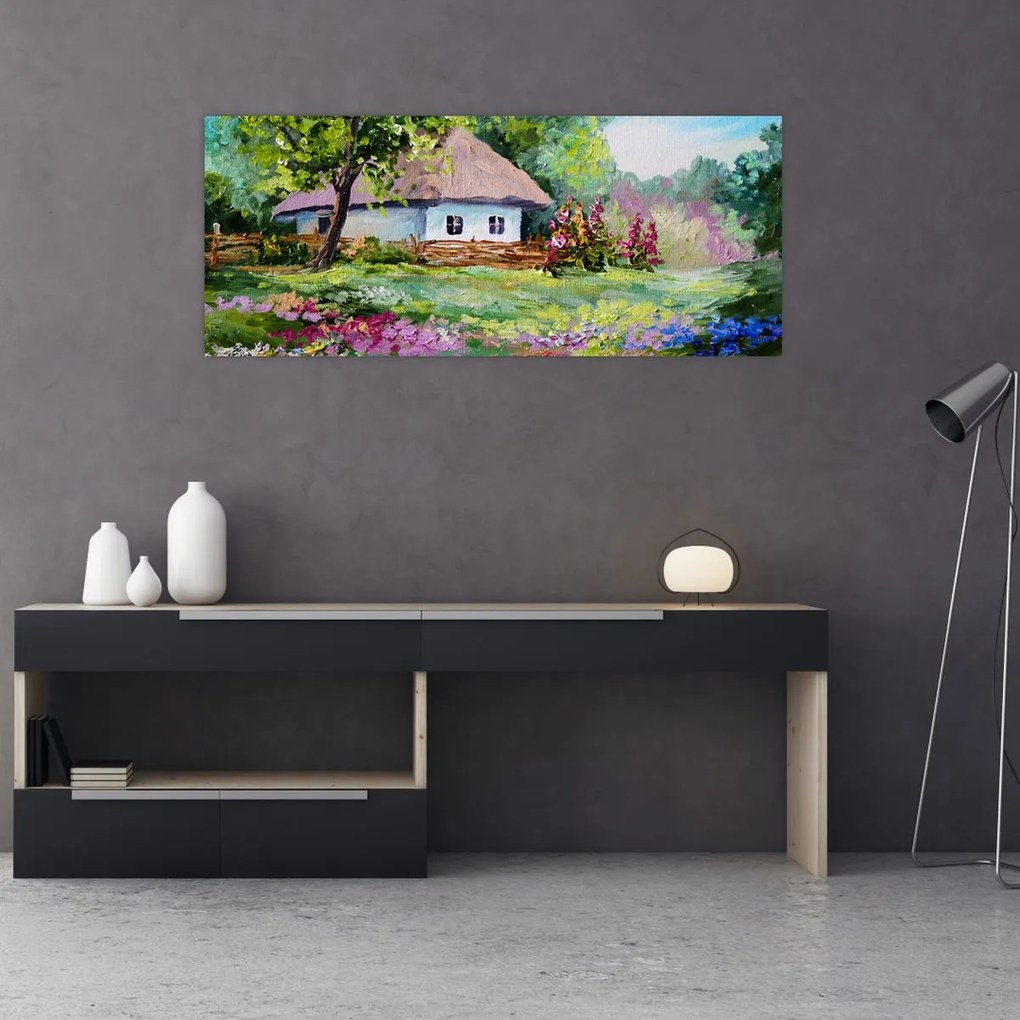 Tablou - Cabană (120x50 cm)