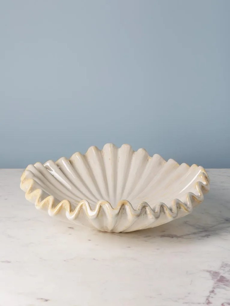 Bol decorativ, fructiera din ceramica D44cm Medusa