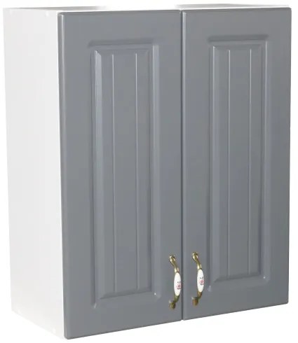 Corp superior 62 cu 2 usi Zebra MDF gri dungi