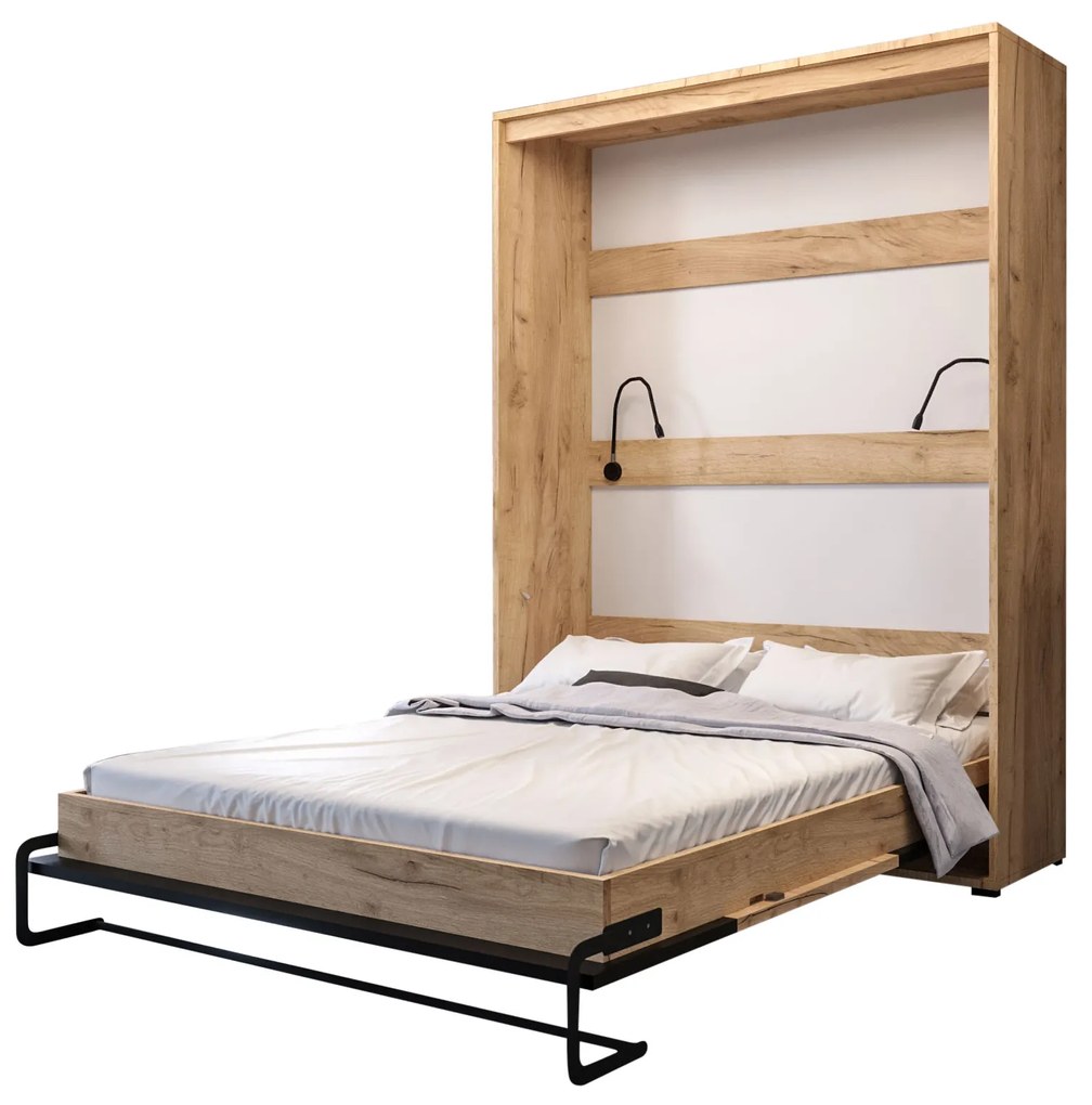 Zondo Pat pliant 90 Cassie (craft auriu + Negru mat) (vertical) (cu iluminat). 1042166