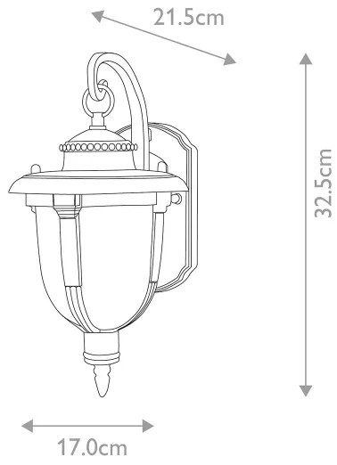 Aplică de exterior ST LOUIS 1xE27/100W/230V IP44 Elstead STL2-S-WB