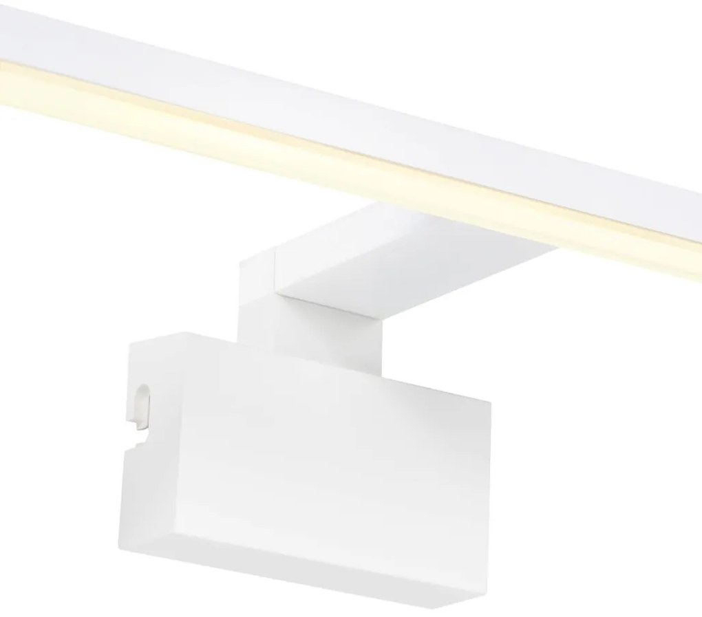 Aplica de perete LED pentru baie IP44 Marlee alb 3000K
