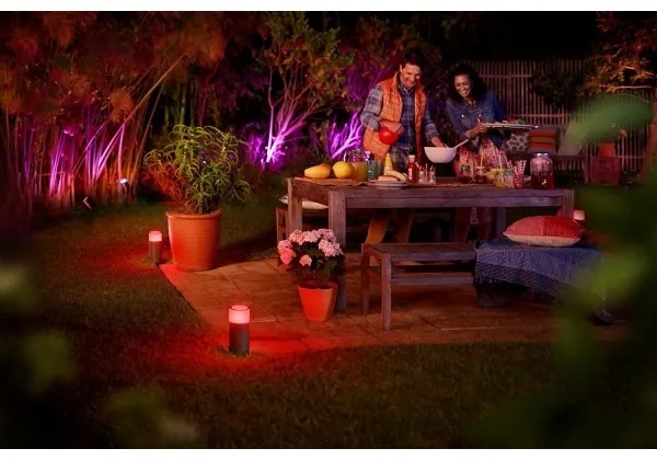 Philips 17415/30/P7 - Set extindere LED RGB exterior Hue LED/8W/230V