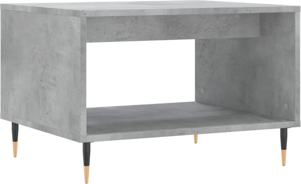 vidaXL Măsuță de cafea, gri beton, 60x50x40 cm, lemn prelucrat