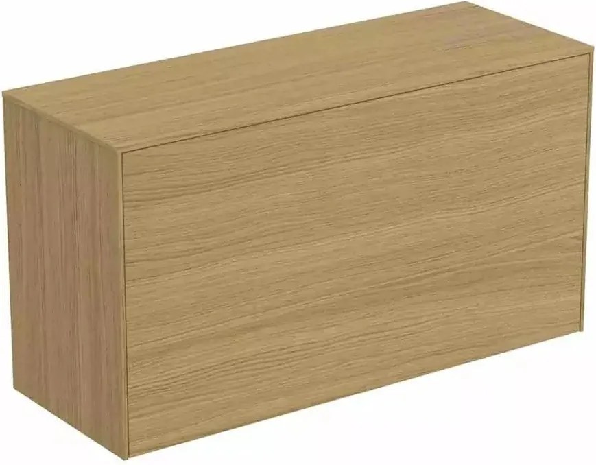 Dulap baza suspendat Ideal Standard Atelier Conca 1 sertar cu blat 100 cm finisaj stejar deschis