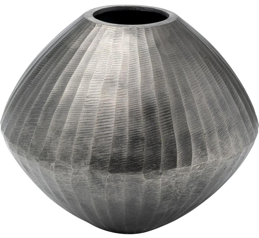 Vaza argintie din aluminiu Sacramento Carving Ø37x30 cm