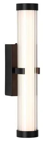 Aplica LED de perete / oglinda baie IP44 Clamp negru