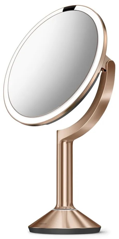 Oglindă cosmetică (5x) cu led/de mărire ø 20 cm Sensor Trio – simplehuman