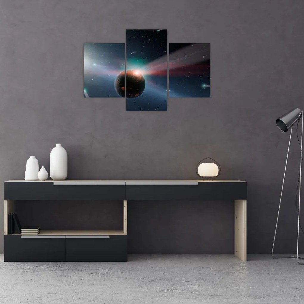 Tablou cu planetă mică (90x60 cm)
