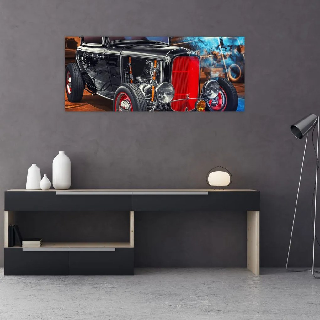 Tablou cu mașina veteran (120x50 cm)