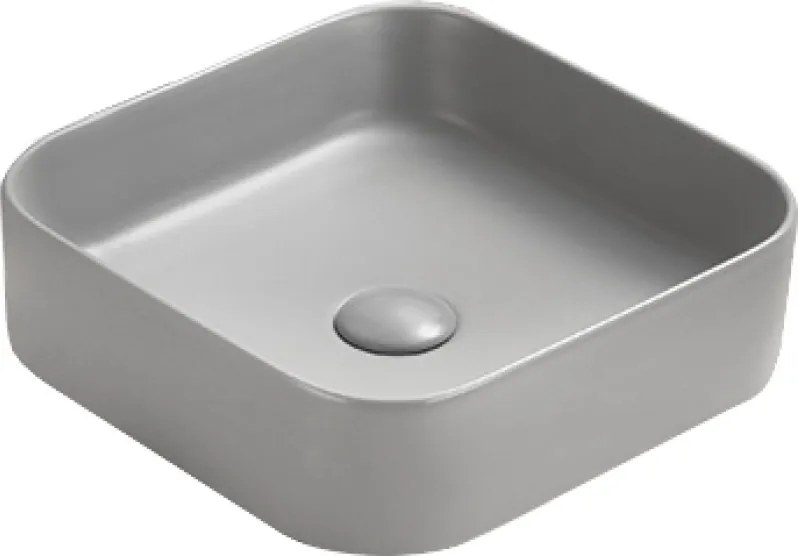 Mexen Vena chiuvetă de blat 37 x 37 cm, gri deschis mat - 22193761