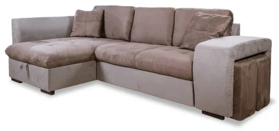 Coltar Extensibil Cu Lada Bata, Stanga, 5 Locuri, 267 X 153 Cm