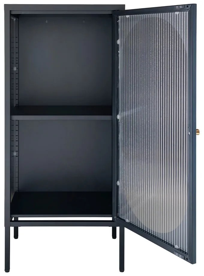 Vitrină neagră din metal 50x110 cm Adelaide – House Nordic