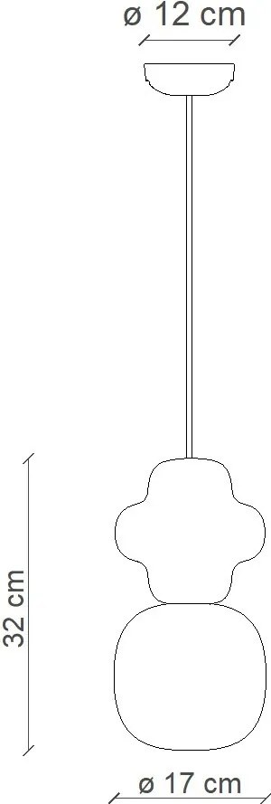 Lustra din ceramica design italian realizata manual Copacabana