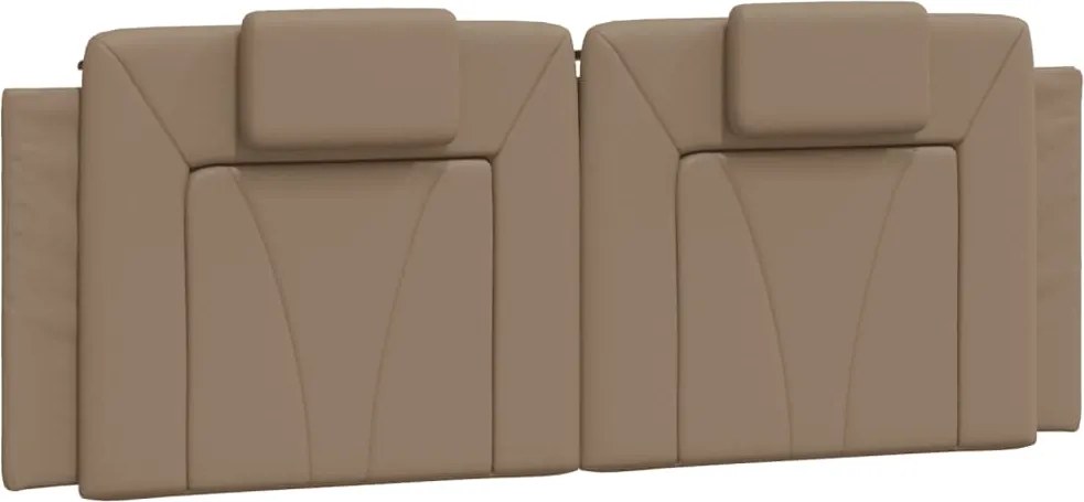 vidaXL Pernă pentru tăblie de pat, Viana, cappuccino 140 cm piele artificială