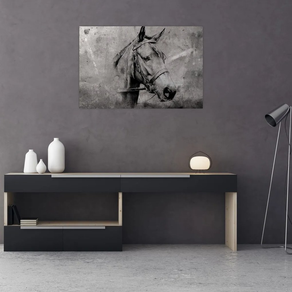 Tablou - Portret de cal (90x60 cm)