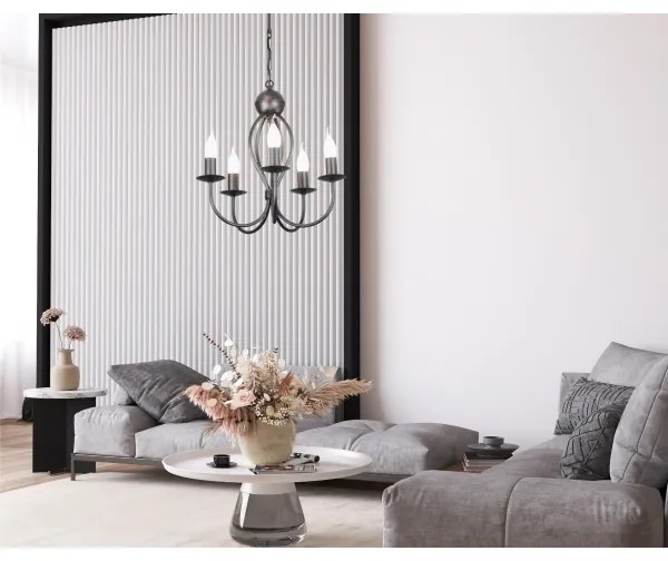 Lustră pe lanț ARTHUR 5xE14/40W/230V