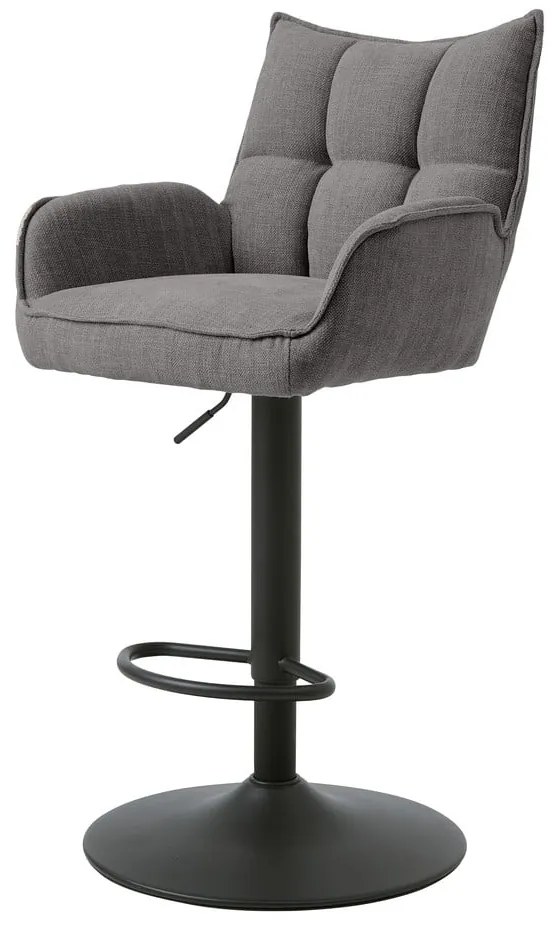 Scaune de bar gri cu înălțime ajustabilă 2 buc. Marilla – Unique Furniture