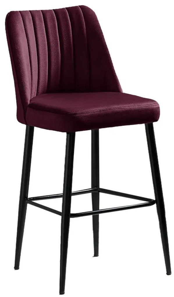 Set de scaune de bar Vento Claret Red, 4 buc., 4 buc