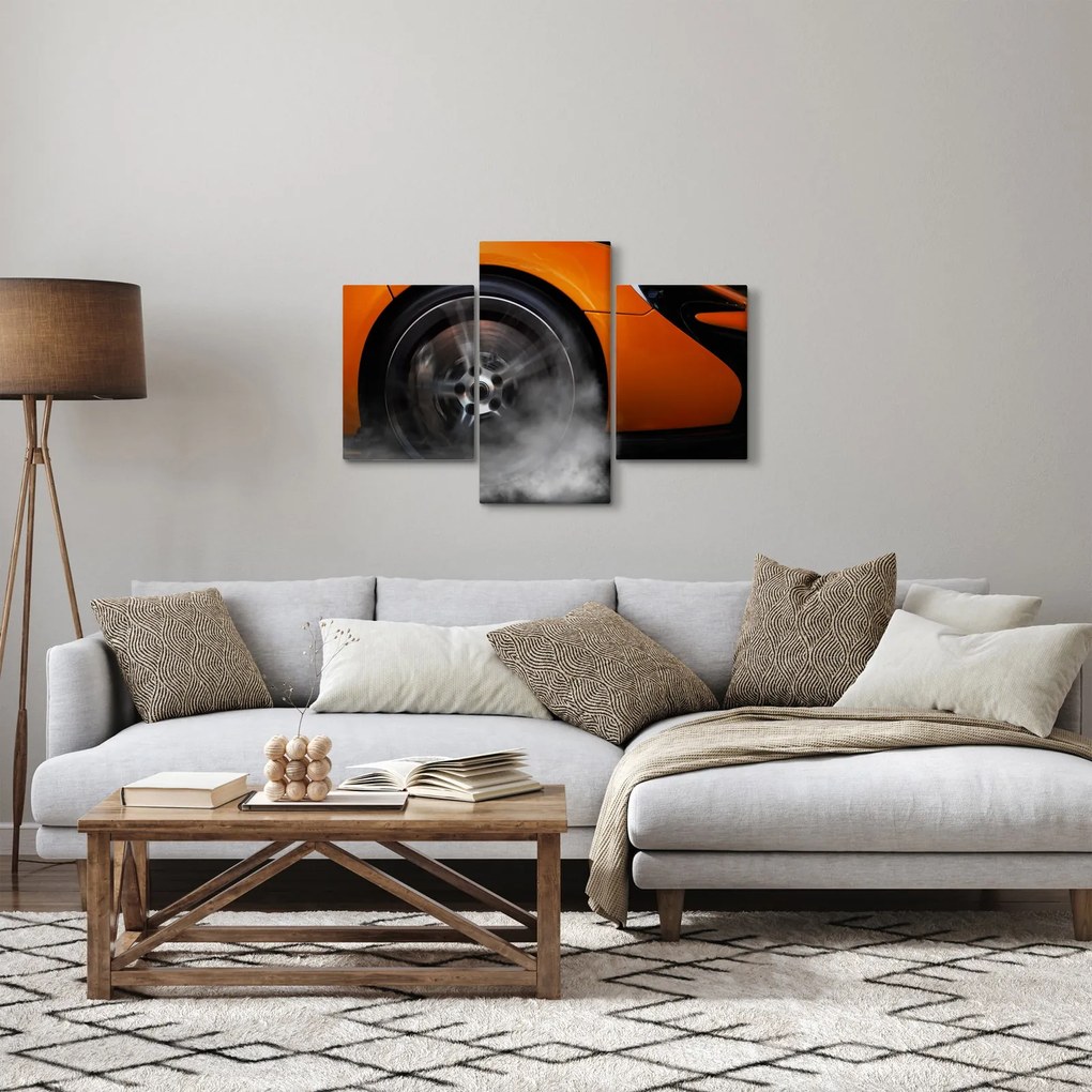 Tablou - Mașină sport portocalie (90x60 cm)
