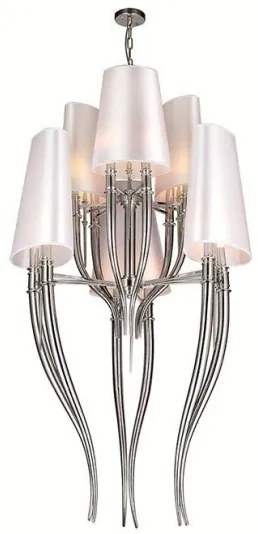 Azzardo AZ0173 - Lustră pe lanț DIABLO 12xE14/11W/230V alb