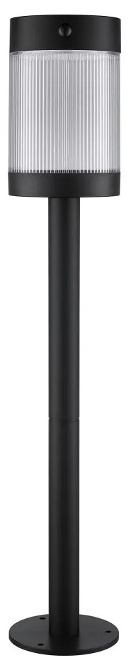 Stalp solar cu senzor de miscare, protectie IP44, Coupar negru