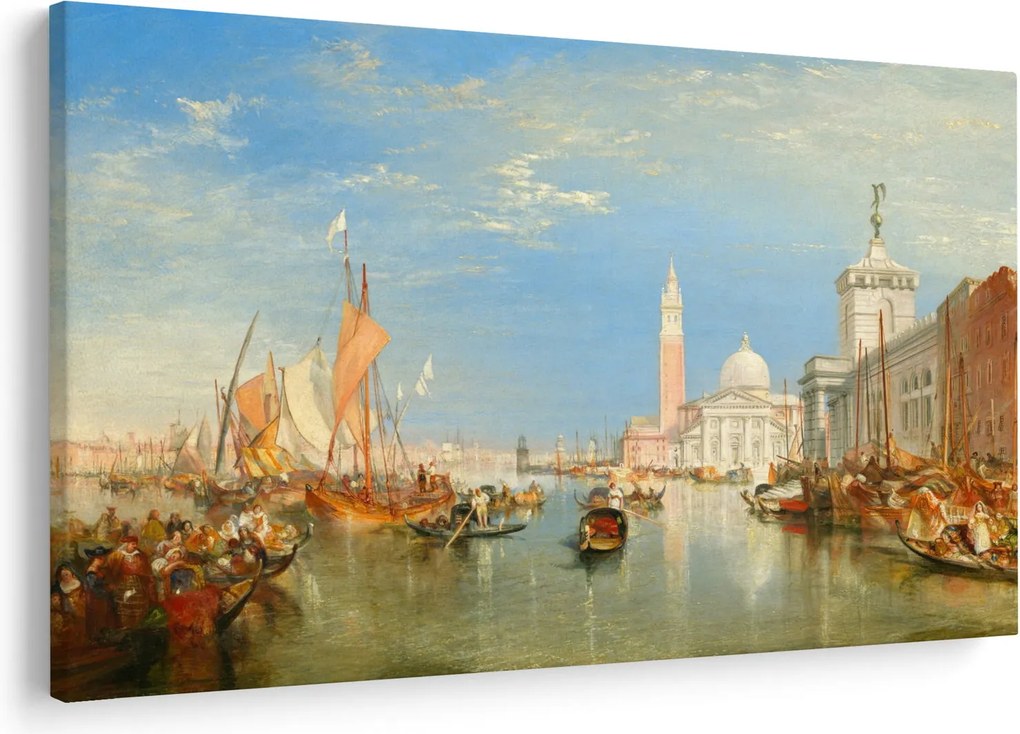 Tablou - Joseph Mallord William Turner, Venice the Dogana and San Giorgio Maggiore, reproducere (90x60 cm)