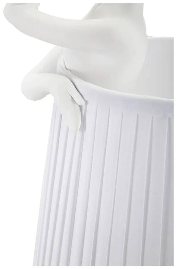 Veioză albă cu abajur textil (înălțime 62,5 cm) Ballet – Mauro Ferretti