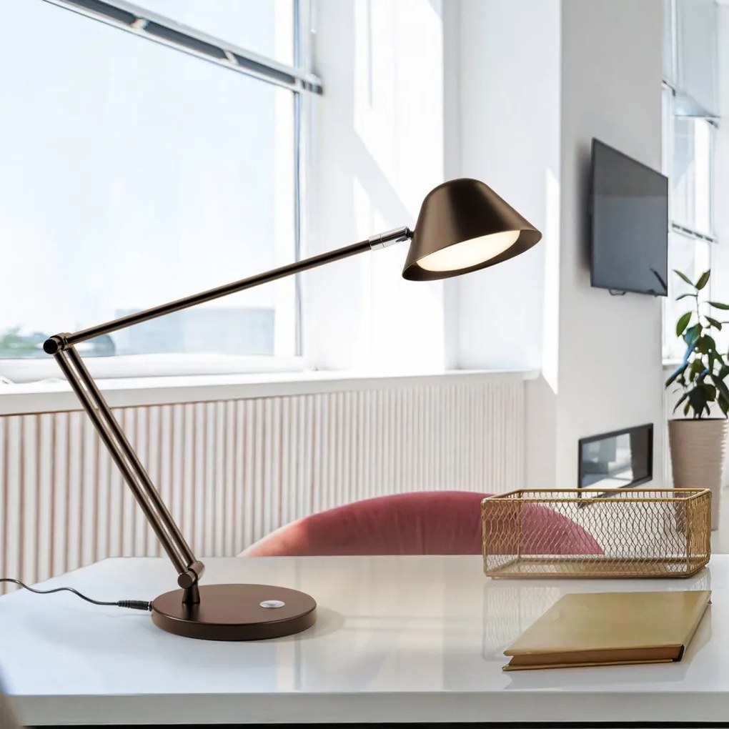 Lampa LED de birou cu brat articulat Taros