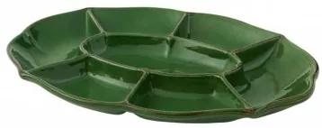 Platou pentru servire din ceramica, Le Primizie Verde, L42xl31 cm