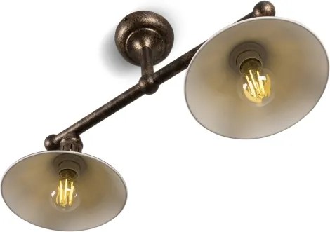 BRILAGI - Lustră pe tijă FORGE 2xE27/60W/230V cupru/patină