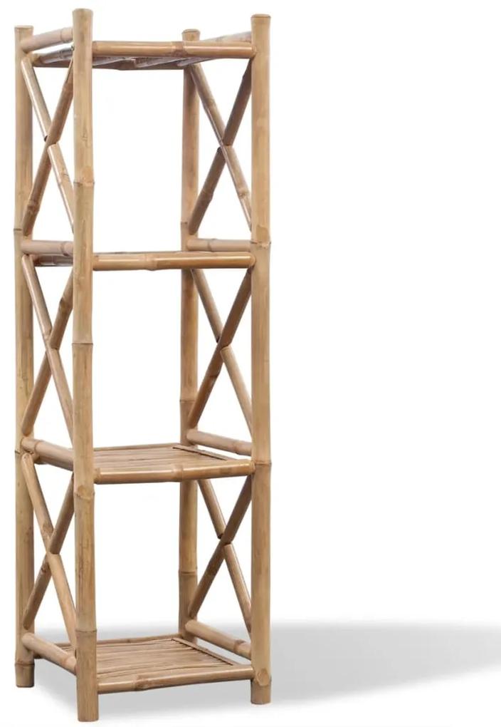 242492 vidaXL Raft pătrat cu 4 niveluri din bambus