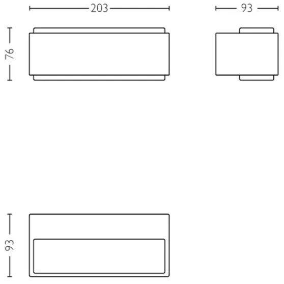 Aplică LED de exterior Philips STRATOSPHERE LED/3,8W/230V 4000K IP44