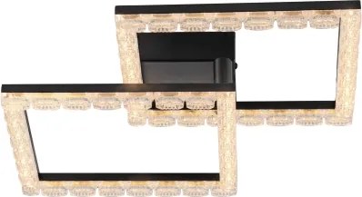 JUST LIGHT. 14732-18 - Plafonieră LED GLITRA LED/17,5W/230V neagră