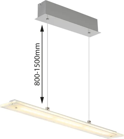 Globo 17019 - Lustră suspendată pe cablu NOVAK cu LED și dimmer tactil 12W/230V