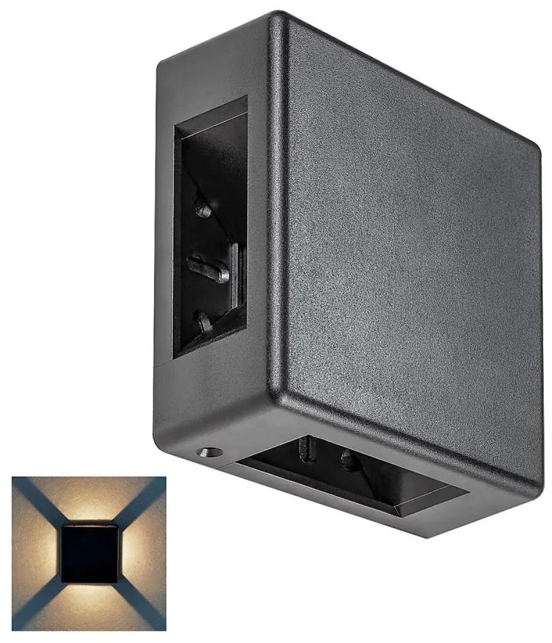 Aplică LED de exterior LIPPA LED/6W/230V IP54 neagră Rabalux 7317