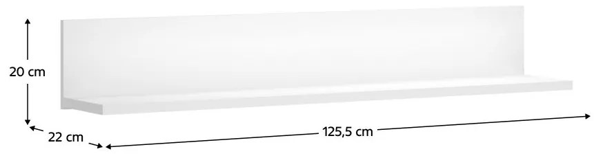 Raft de perete ERODON (alb). 1091575