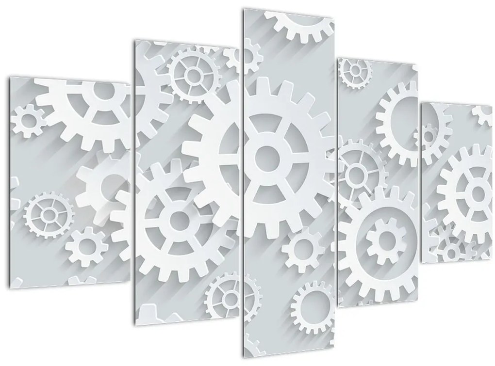 Tablou - Roți dințate (150x105 cm)
