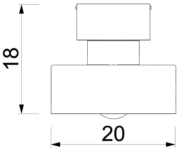 Plafonieră MARTI 1xE27/15W/230V alb/crom